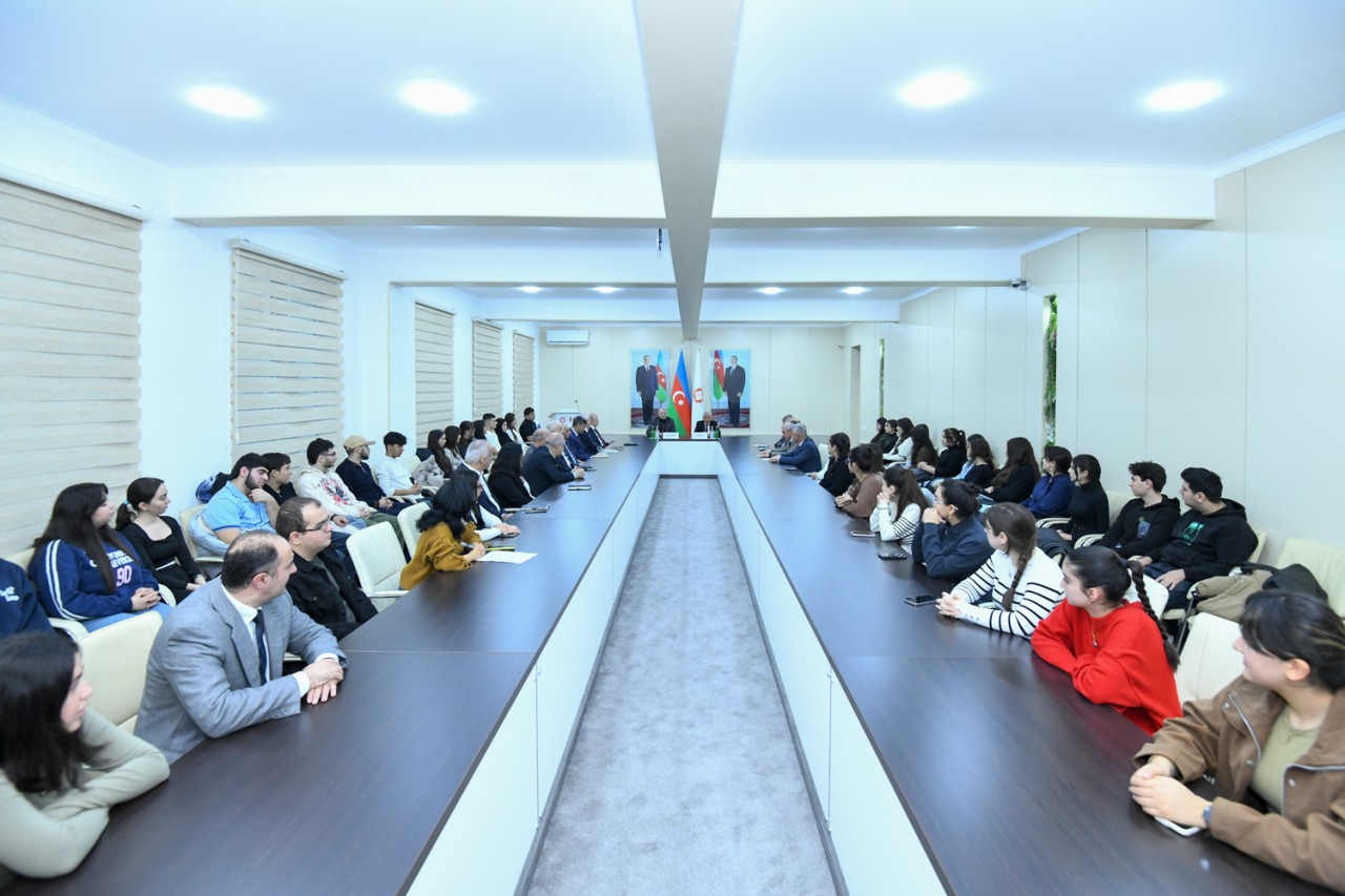 BMU-da dünya şöhrətli alim Məsud Əfəndiyevlə görüş keçirilib - FOTOLAR